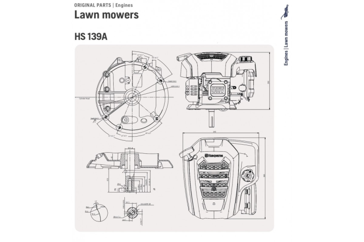 Купити Двигун Husqvarna HS139A 2,2кВт, D22,2х61,9мм, шпонка (5314507-01). Офіційний магазин Хускварна Україна, фірмова гарантія з доставкою по Украіні