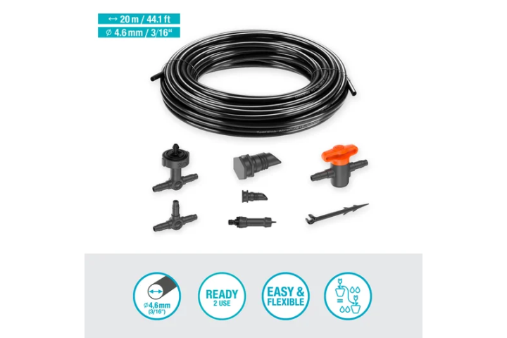 Купити Комплект поливу Gardena Micro-Drip-System Balcony Set на 15 рослин (13401-20.000.00). Офіційний магазин Хускварна Україна, фірмова гарантія з доставкою по Украіні