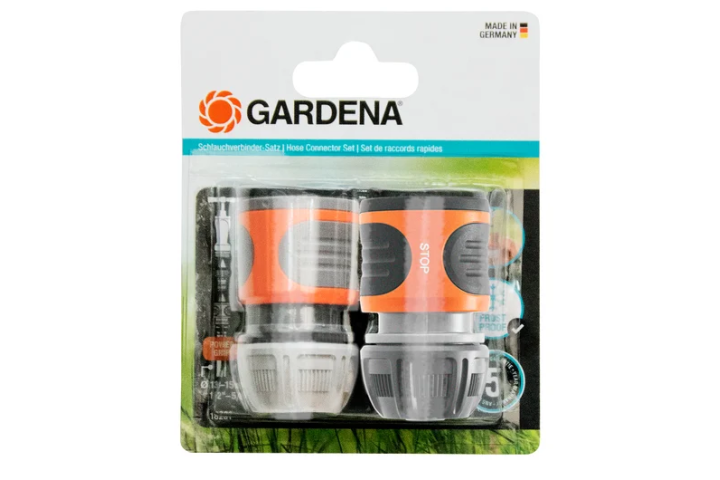 Купити Набір з'єднувачів Gardena для шлангів 13 мм (1/2") та 15 мм (5/8") (18279-20.000.00). Офіційний магазин Хускварна Україна, фірмова гарантія з доставкою по Украіні