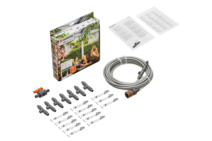 Купити Нібулайзер Gardena MicroMist (туманне розпилення) в наборі, 10 м (13135-20.000.00). Офіційний магазин Хускварна Україна, фірмова гарантія з доставкою по Украіні