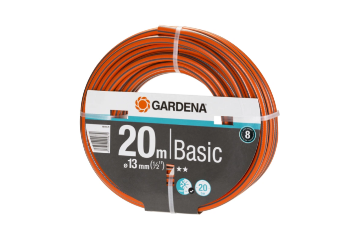 Купити Шланг Gardena Basic 13 мм (1/2"), 20 м (18123-29.000.00). Офіційний магазин Хускварна Україна, фірмова гарантія з доставкою по Украіні