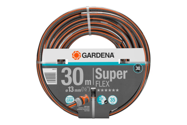 Купити Шланг Gardena SuperFlex 13 мм (1/2"), 30 м (18096-20.000.00). Офіційний магазин Хускварна Україна, фірмова гарантія з доставкою по Украіні