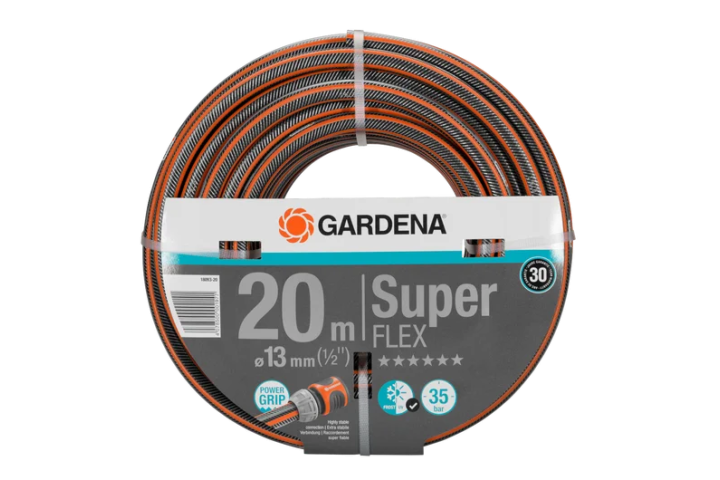 Купити Шланг Gardena SuperFlex 13мм (1/2"), 20 м (18093-20.000.00). Офіційний магазин Хускварна Україна, фірмова гарантія з доставкою по Украіні