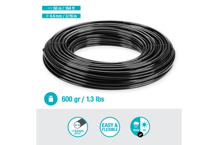 Купити Шланг подавальний Gardena Micro-Drip-System 4,6 мм, 50 м (01348-20.000.00). Офіційний магазин Хускварна Україна, фірмова гарантія з доставкою по Украіні